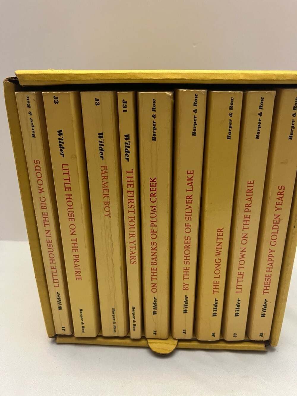 Vintage Laura Ingalls Wilder's Little House 9 Book Box Set Harper & Row